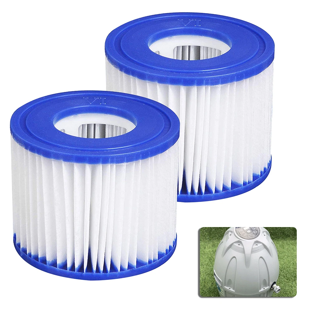 Swimming Pool Filter Cartridge SIZE VI Swimming Pool 58323 Lay-Z-spa PUMP TYPE VI Durable Pool Filter Swimming Pool Accessories swimming pool filter water pump filter pump lay in clean spa hot tub s1 washable bio foam 2 4 x uk vi lazy z type filter