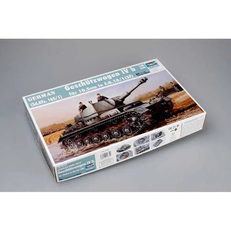 Немецкий набор моделей Trumpeter 00374, модель 1/35 немецкого шасси, модель IVb для leFH 10,5 (Sf), 18/1 см