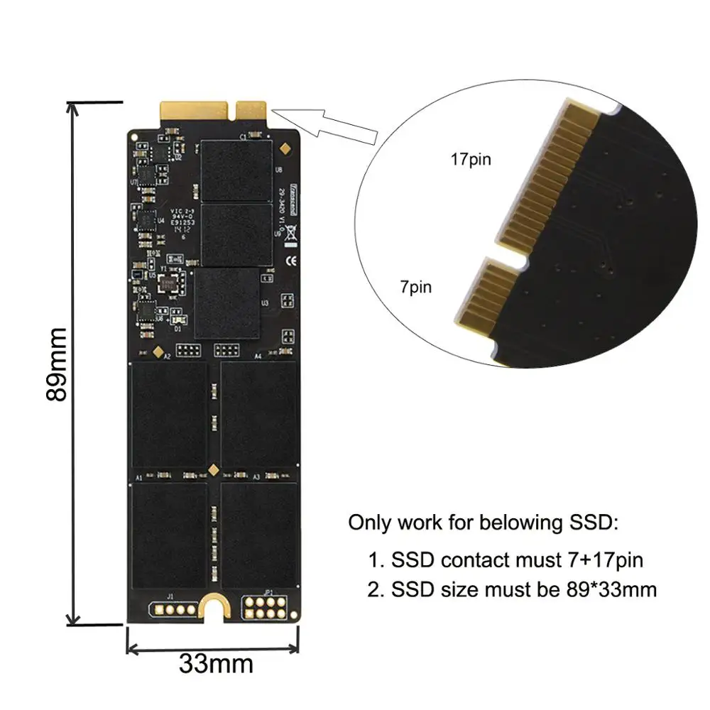 Чехол для жесткого диска CY USB 3 0 ноутбука Pro Retina A1425 A1398 MC975 MC976 MD212 MD213 ME662 ME664 ME665 SSD |