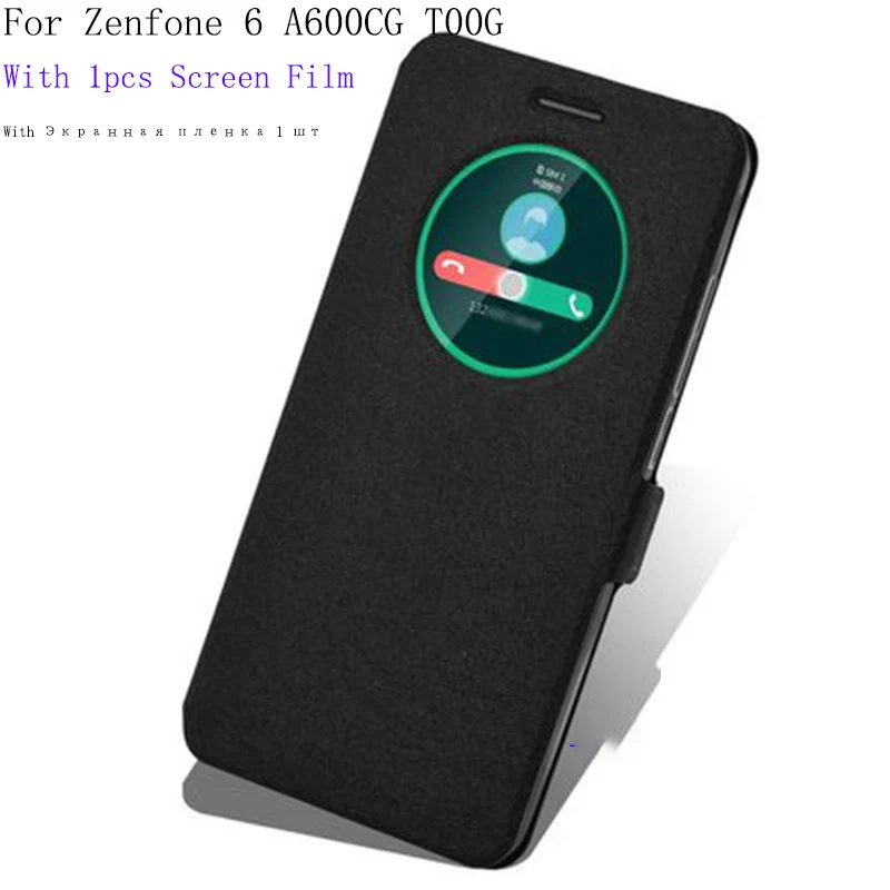 6 0 дюймовый умный чехол с окошком для ASUS Zenfone A600CG T00G чехол-книжка из искусственной