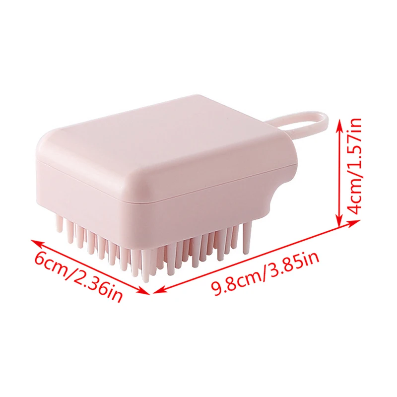 

Puppy Bath Brush Square Cat Hair Grooming Dog Massage Comb Universal Convenient Bath Brush Cleaning Products Pet Accessories