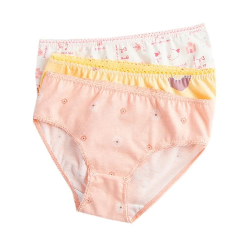 Детское хлопковое нижнее белье Короткие трусы для девочек 2 12 лет 24 шт./лот|children
