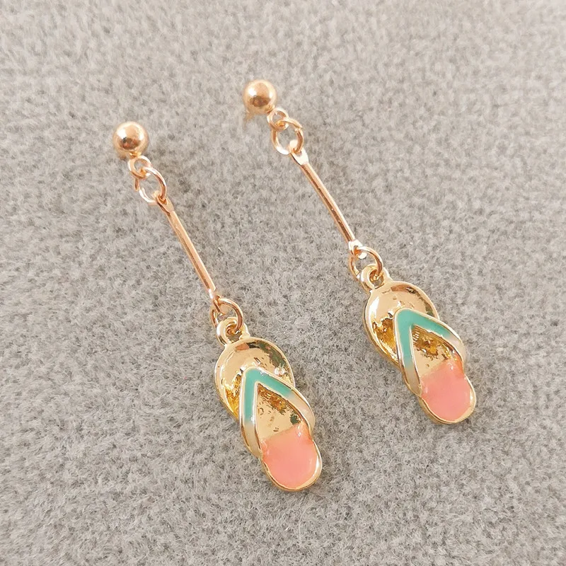 Женские шлепанцы с эмалью смешные и милые модные сандалии в Корейском стиле