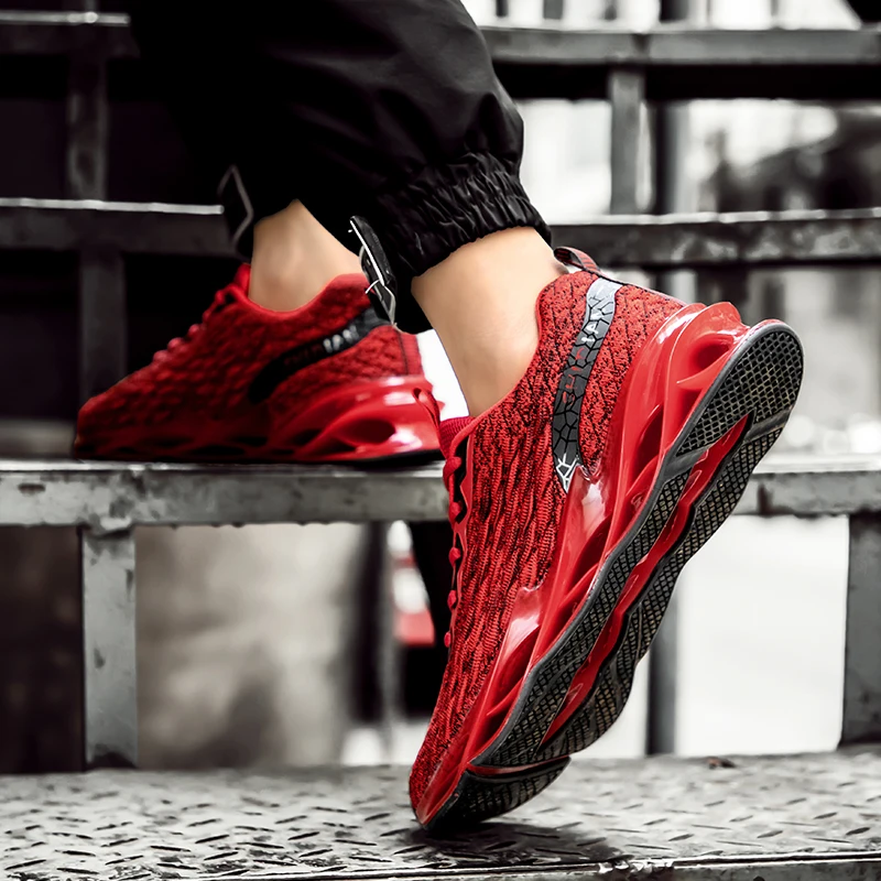 

2021 New Fashion Blade Casual Running Shoes Men Antiskid Damping Training Lightweight Tenis Sneaker Breathable Zapatillas Hombre