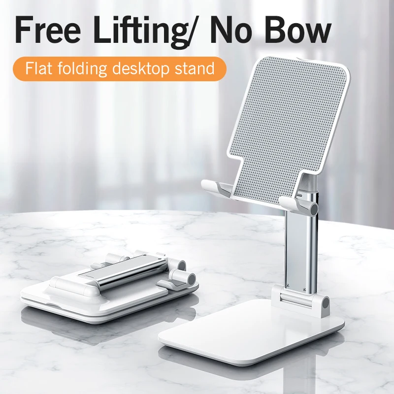new metal desktop tablet holder table cell foldable extend support desk mobile phone holder stand for iphone 12 ipad adjustable free global shipping