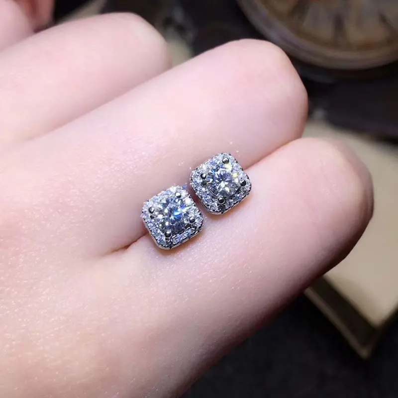 Женские ослепительные серьги из серебра 925 пробы бриллиантовые для повседневной