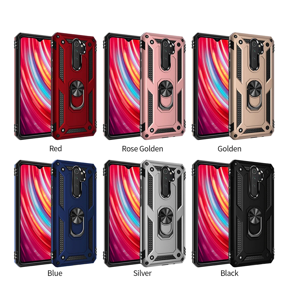 Case For Xiaomi Redmi Note 8 Pro Cover Back Soft Silicone Car bracket Phone | Мобильные телефоны и аксессуары