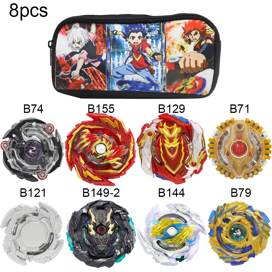 

8pcs Beybleyd Toupie Beyblade Burst Toys Arena Launcher Bayblade Metal Fusion God Top Bey Blade Blades Toy Takar Tomy