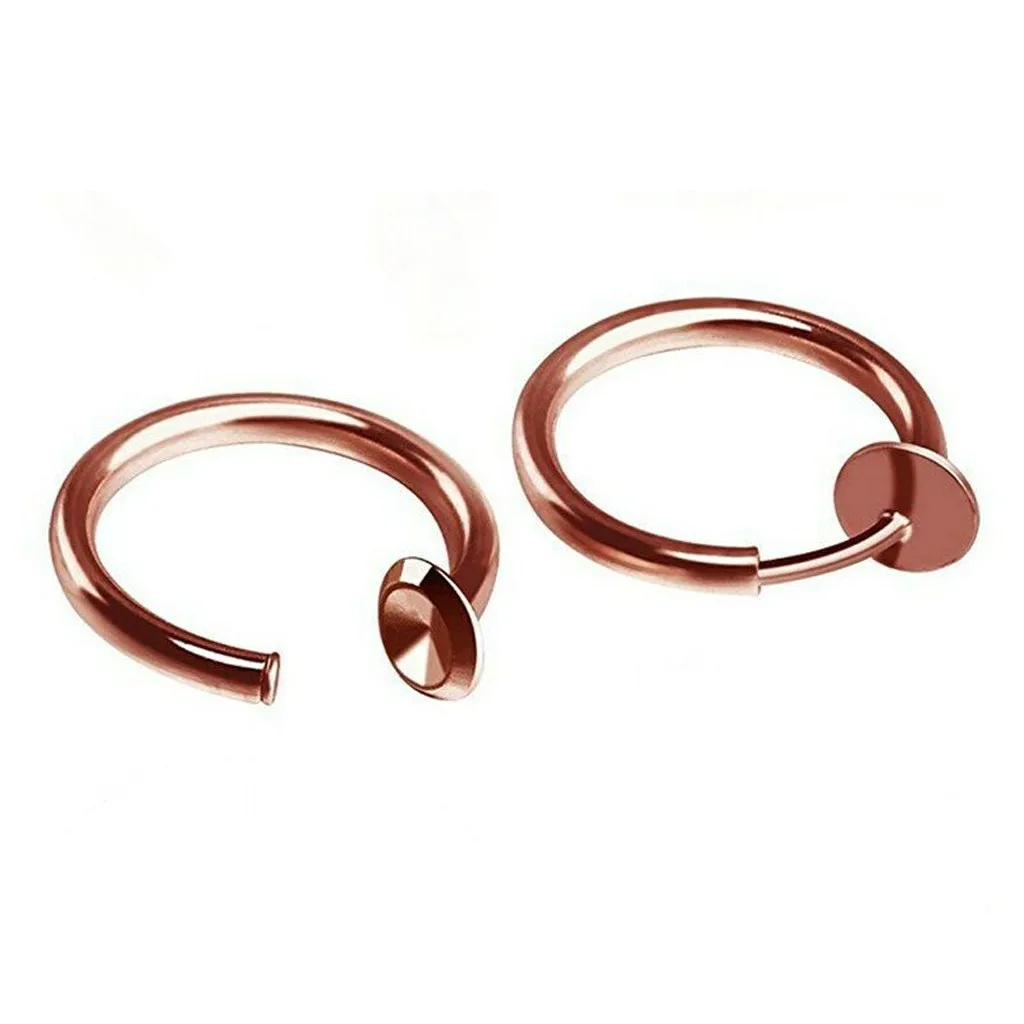 Выдвижные серьги не требующие пирсинга аллергические модные для мужчин и женщин