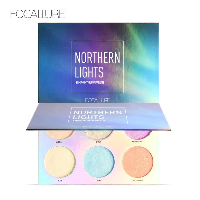 FOCALLURE 2019 новые Северные огни симфония светящаяся палитра макияж блеск лицо