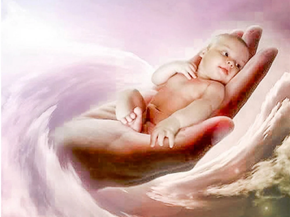 

JMINE Div 5D baby boy Full Diamond Painting cross stitch kits art High Quality Portrait 3D paint by diamonds
