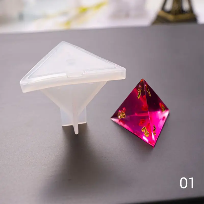 

7 Pack Resin Dice Molds Crystal Epoxy Mold Dice Fillet Shape Multi-spec Digital Game High Mirror Dice Mold