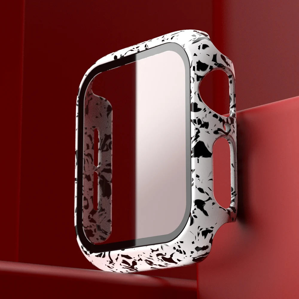 Модный жесткий защитный чехол из поликарбоната для Apple Watch Cover Series SE 6 5 4 3 со