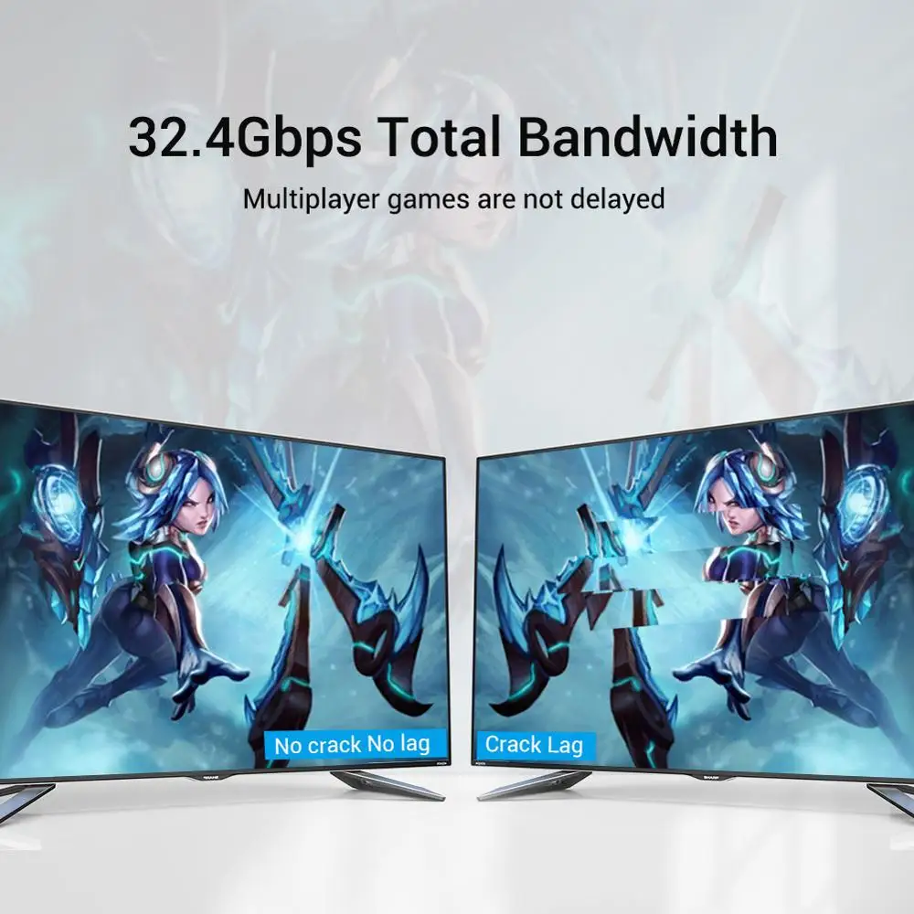 Высокоскоростной кабель Vention для порта дисплея 1 4 8K HDR 60 Гц 32 Гбит/с видео ПК