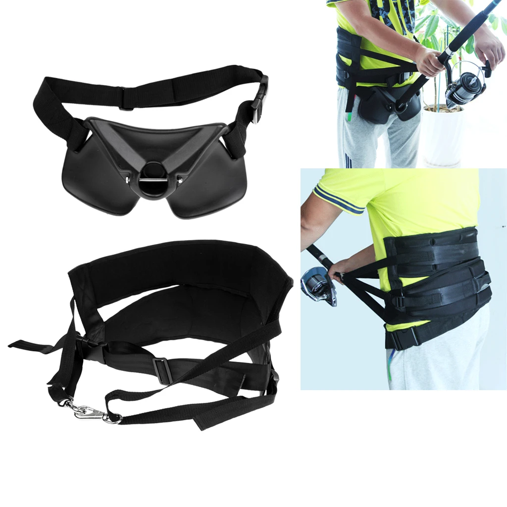 Durable Offshore Fishing Harness Standing Up Fishing Fighting Belt Back Harness Waist Gimbal Rod Fishing Accessories Tackles