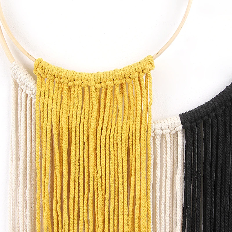 Ручная работа макраме Настенный декор в стиле бохо распределительная коробка с