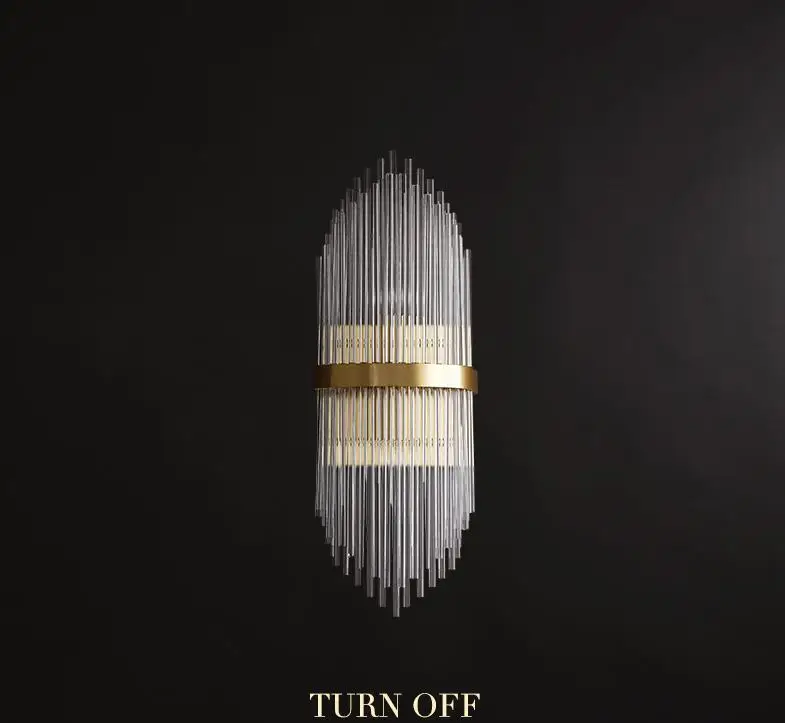 Большой Декор для отеля Хрустальный настенный светильник ванной светодиодный