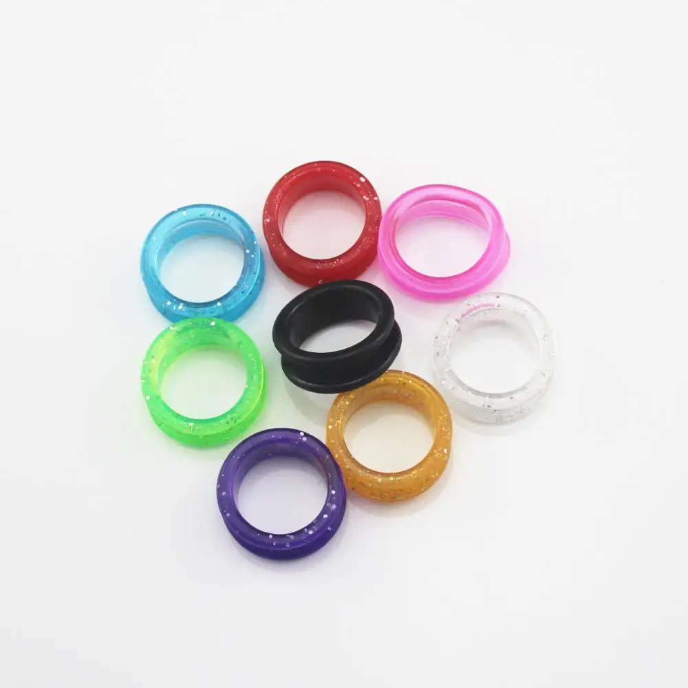 50 шт. профессиональные Силикагель волос кольцо-ножницы для резки парикмахерские