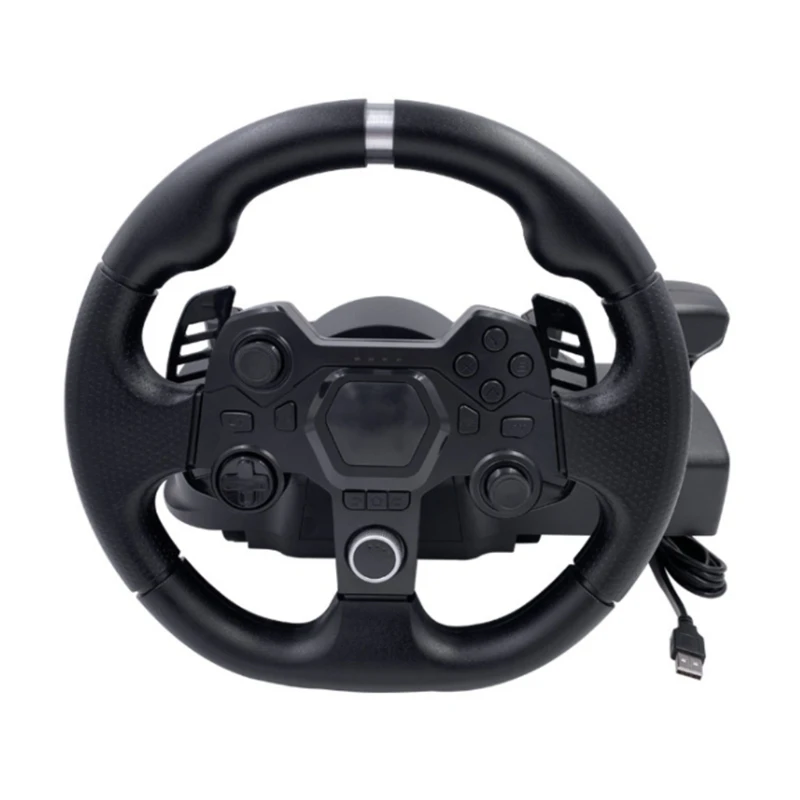Гоночное игровое рулевое колесо 7 в 1 с педальным игровым контроллером