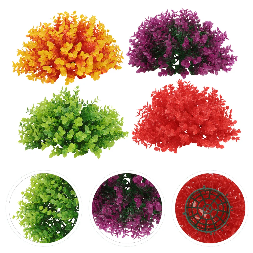 

4Pcs Simulated Grass Balls Adornment Decorative Grass Balls Ceiling Pendants