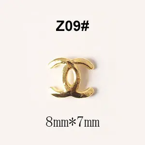 Z09 100 шт./лот 3D сплав пчела корова голова украшение ногтей золотые украшения для ногтей и украшения для ногтей аксессуары для ногтей для художественного оформления ногтей, украшения для ногтей - Цвет: Z09