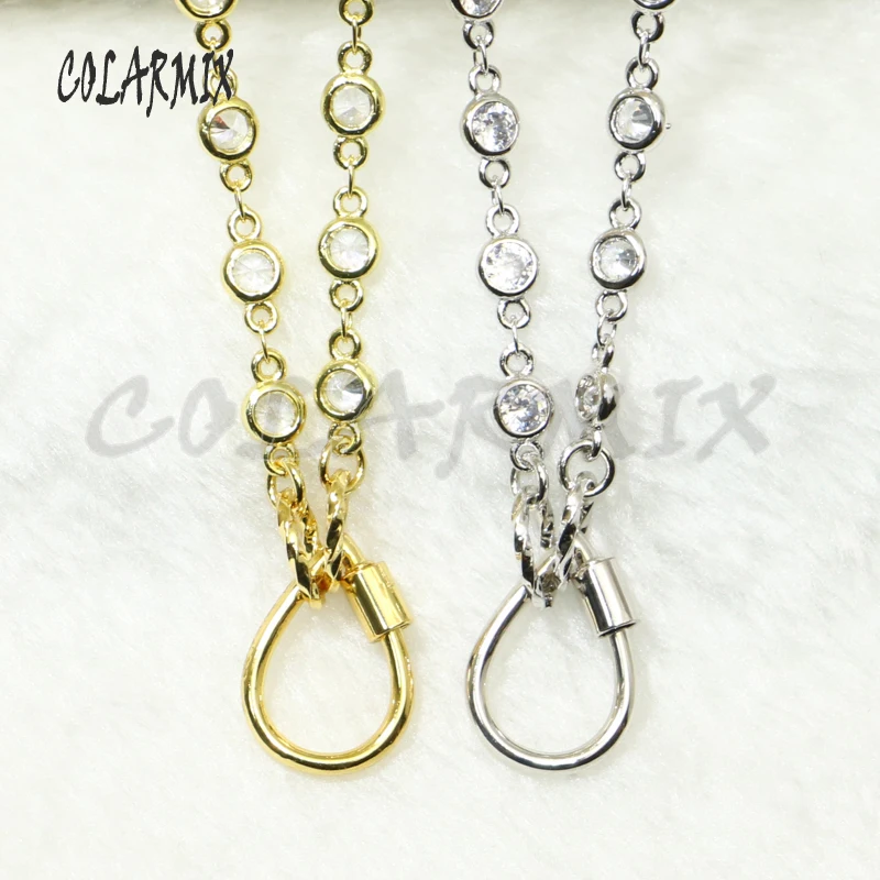 

5pcs Fashion zircon necklace drop charm necklace retention quality fashion accessories for women 50641