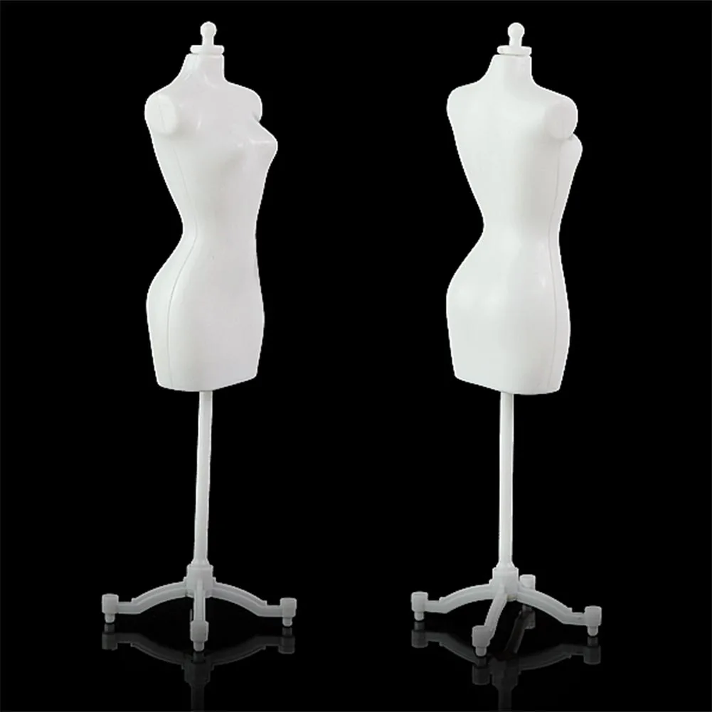 4Pcs/lot New Fashion 22cm Height Display Holder For Toy Doll Dress Clothes Gown Mini Stand Mannequin Model White Color stand