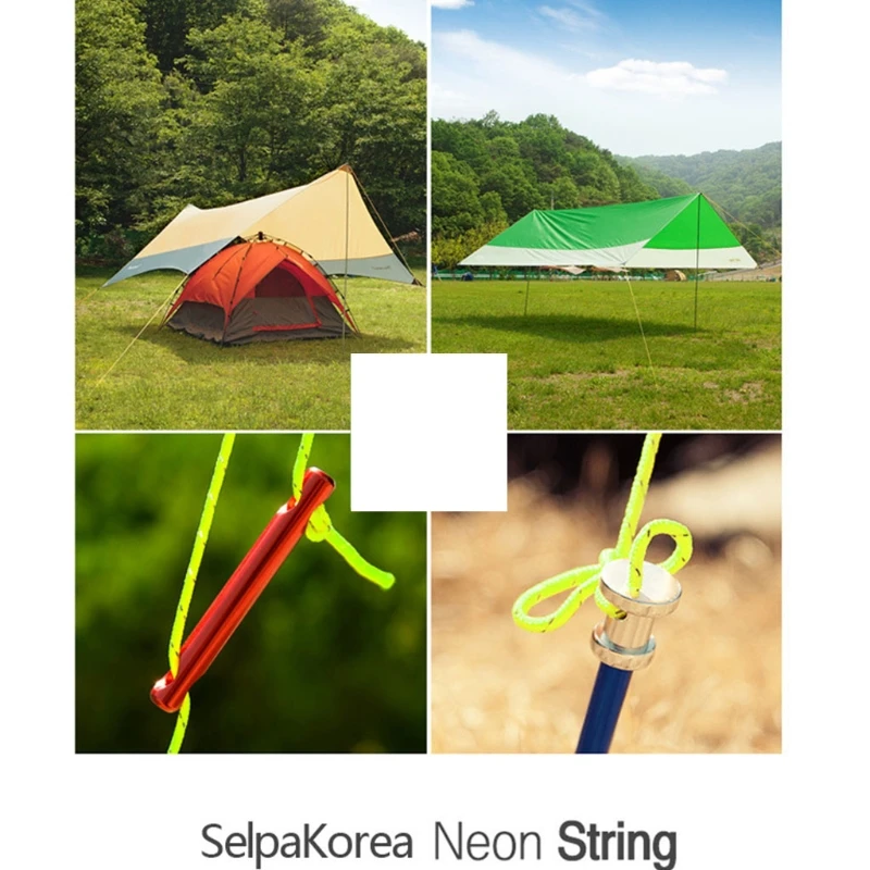 

Portable Travel 50m Reflective Tent Ropes Adjustable Windproof Cord Anti-slip Camping Hanging Line Laundry Drying Rope