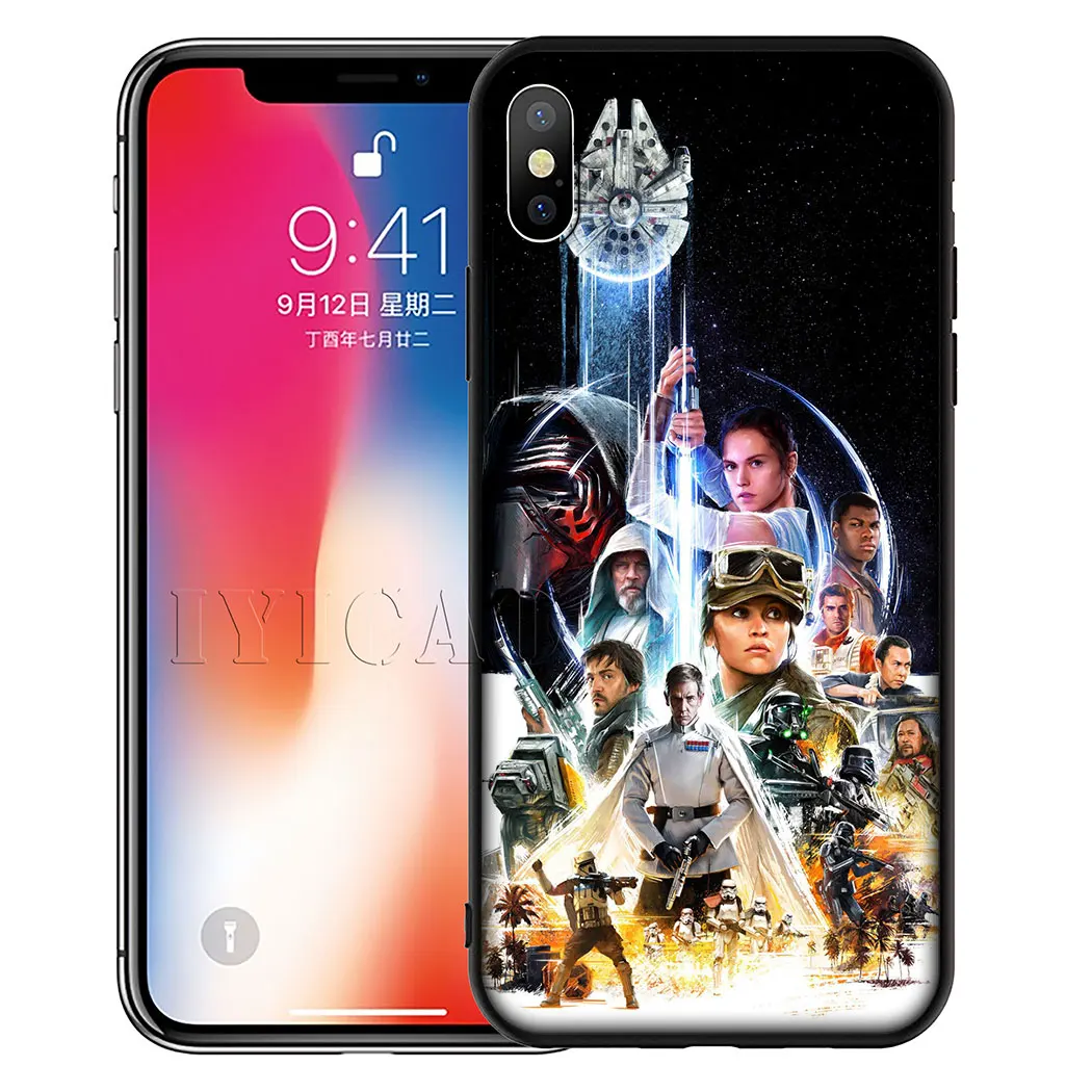 5 IYICAO Звездные войны комикс Дарт Мягкий силиконовый чехол для iPhone 11 Pro Max XR X XS Max 6 6S 7 8 Plus 5 5S SE чехол для телефона - Цвет: 5