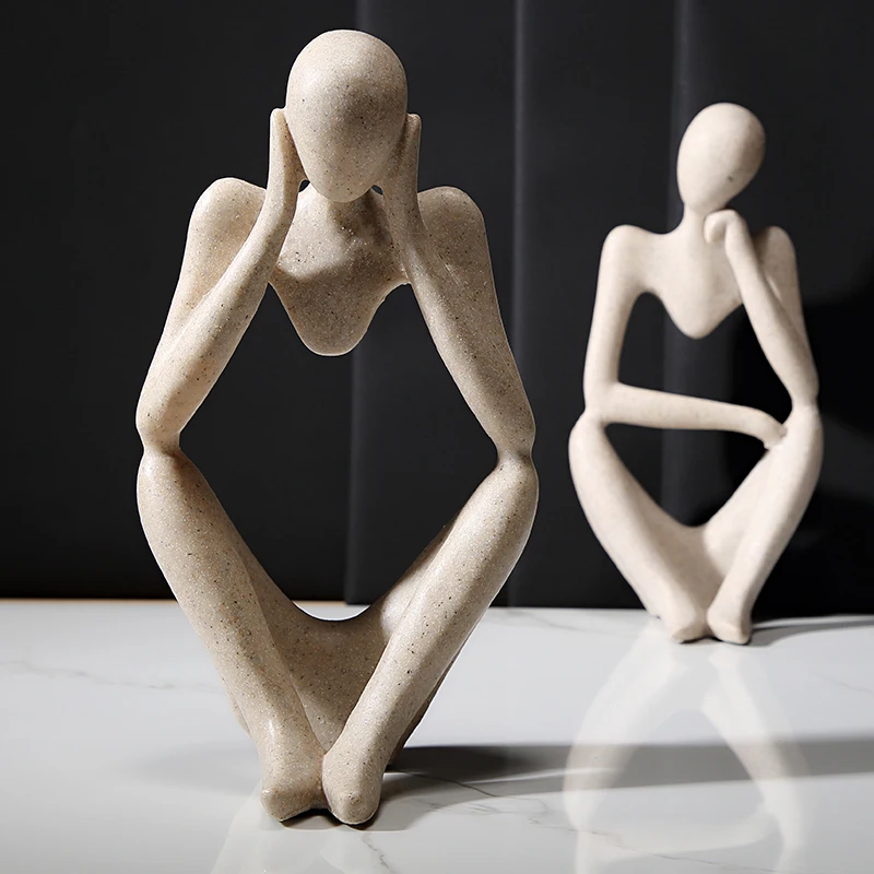 Абстрактная статуя истончика креативный Настольный Декор сделай сам резная
