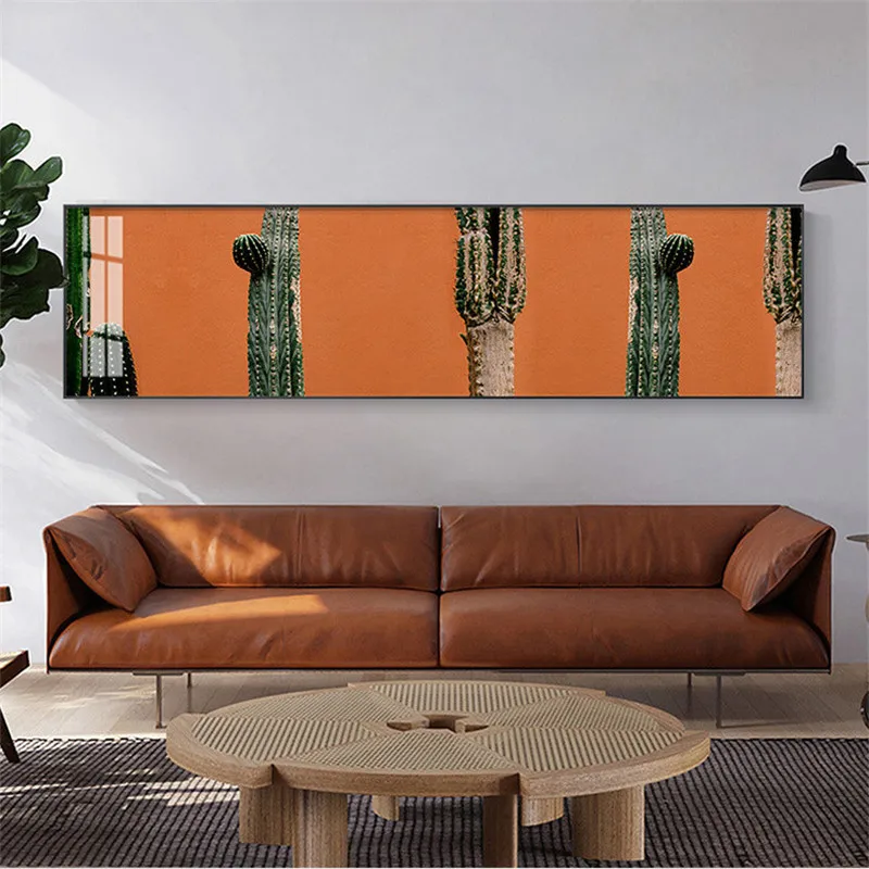 

Abstract Modern Landscape Cactus Plant Wall Art Canvas Painting Nordic Poster And Prints Pictures for Living Room Home Decor
