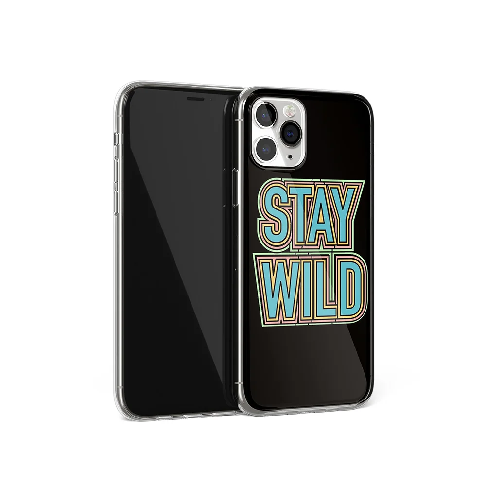 Чехол для сотового телефона 6 1 дюйма с цветными буквами IPhone 11 мягкая задняя