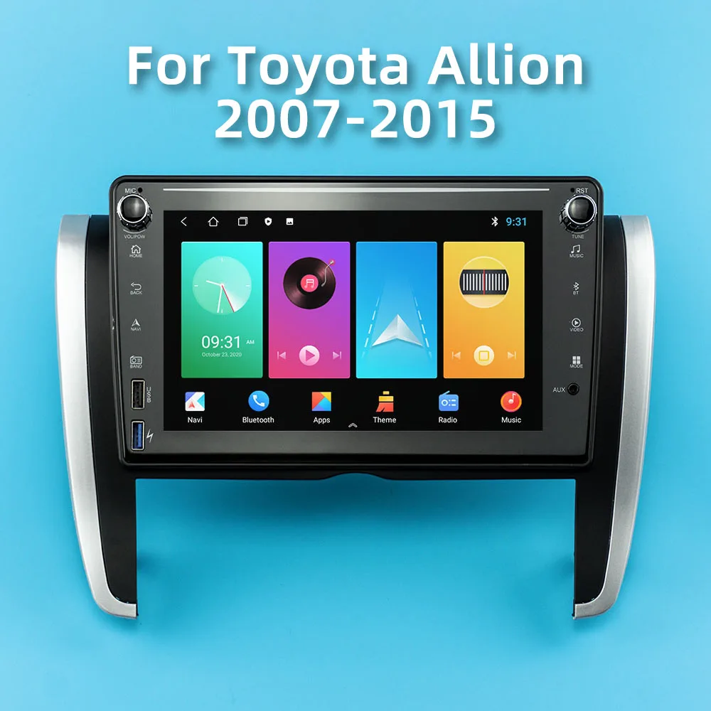 

Car Radio 2 Din Android for Toyota Allion 2007 2008-2015 8" Car Stereo Touch Screen USB AUX GPS WIFI Navigation Autoradio