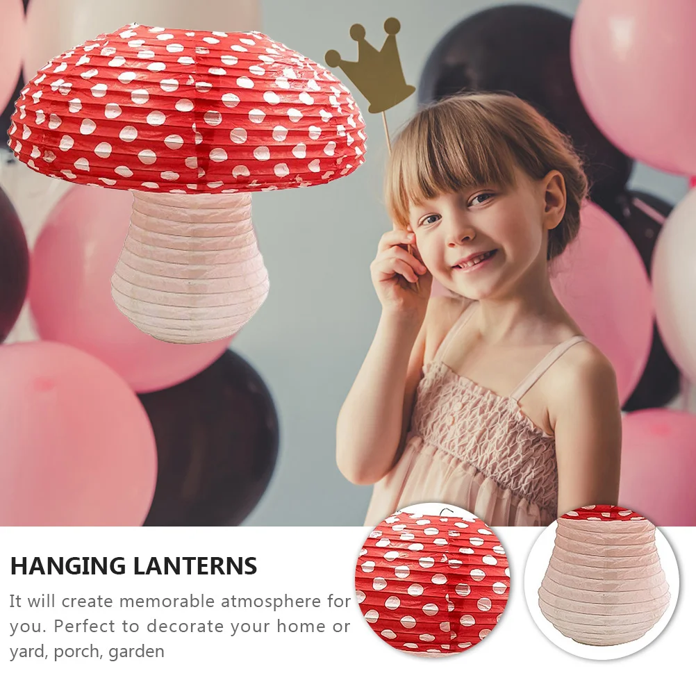 

2Pcs Lovely Lanterns Decorative Lanterns Kindergarten Party Paper Lanterns