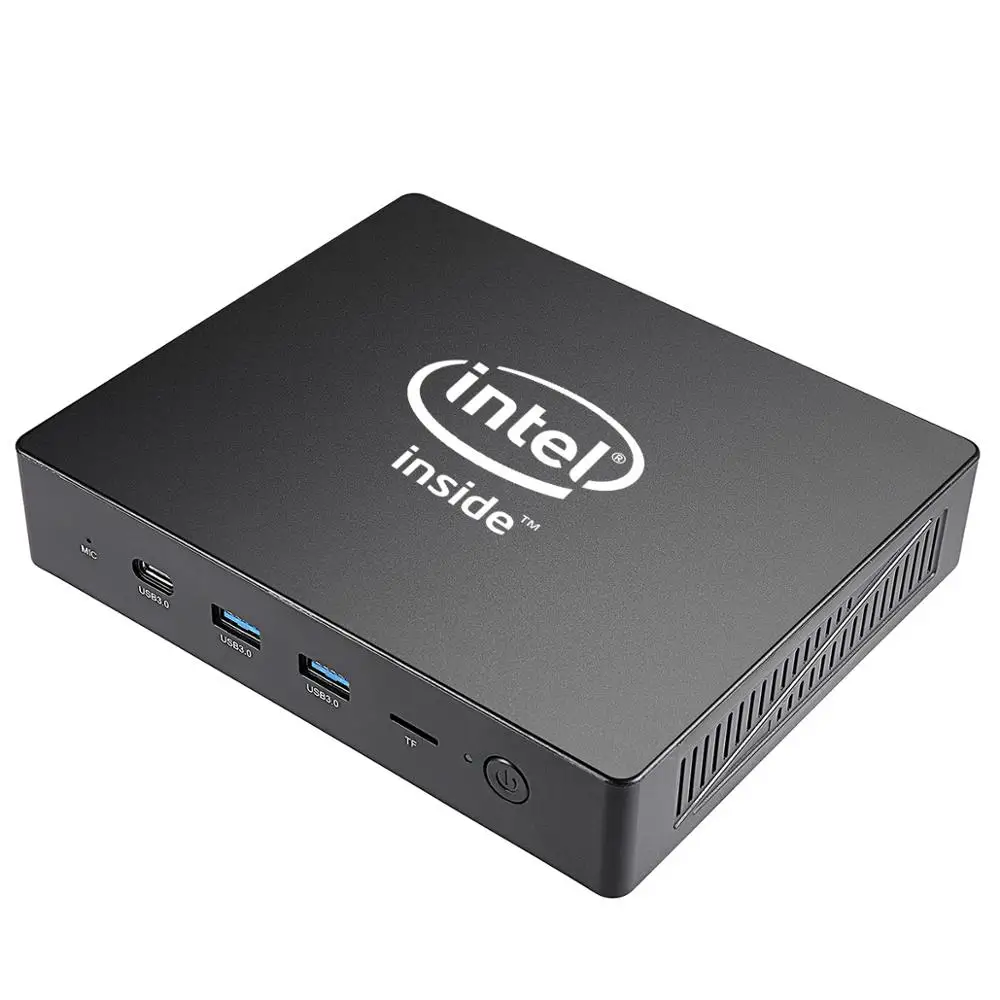 Безвентиляторный мини ПК WIN10 компьютер Intel Celeron J3455 4 ГБ/64 Гб BT4.0 type C USB 3 0 2 + 5 8G Wifi VGA 4K