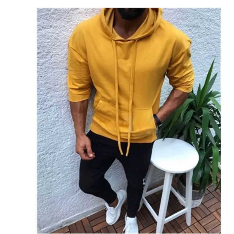 Мужская футболка Топы с коротким рукавом Пэчворк одноцветная толстовка