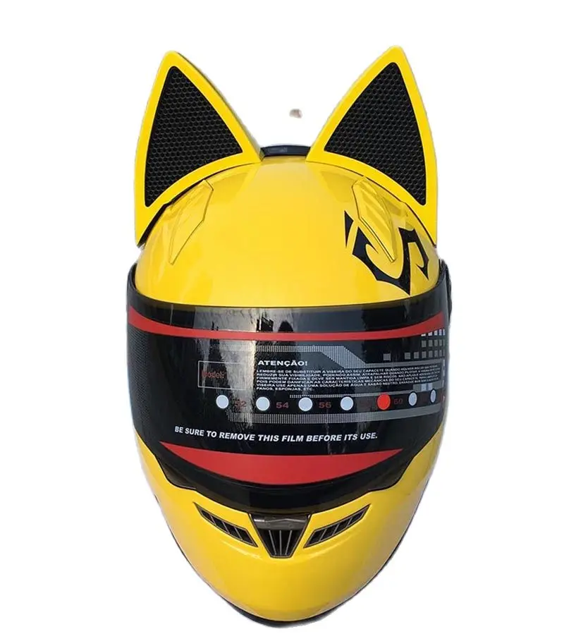 Классный желтый шлем для ушей автомобильный езды на мотоцикле противотуманный