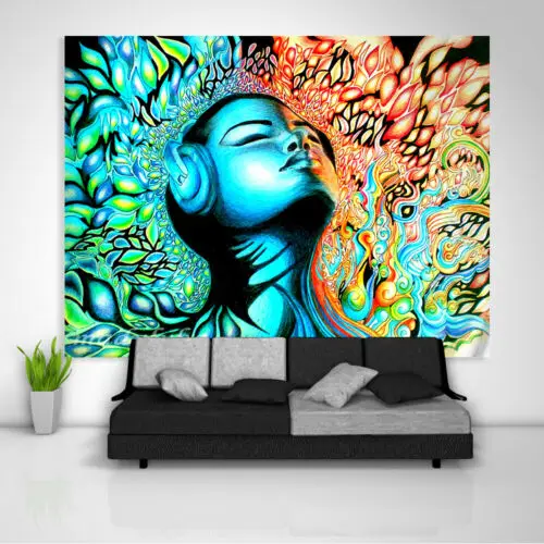 Psychedelic музыка гобелен искусство настенный диван стол кровать