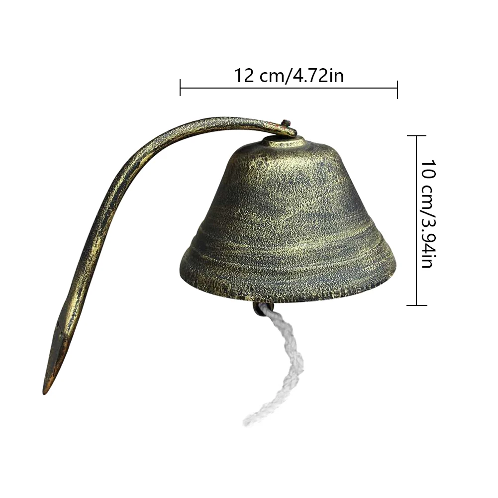 Железный ветряной колокольчик с украшением в форме подвесной дверной звонок