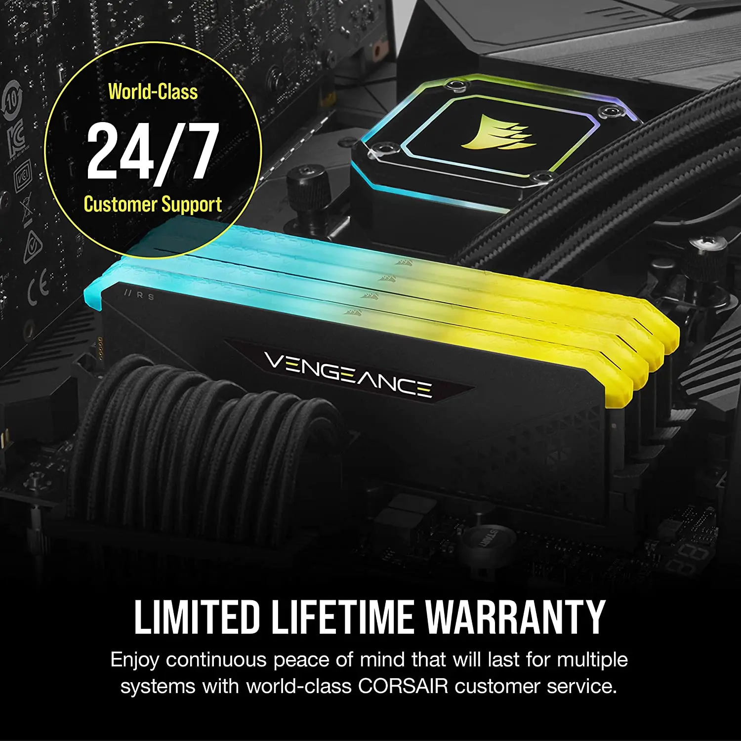CORSAIR VENGEANCE RGB RS RAM 16GB 8GB 3200mhz 3600mhz DDR4 1 35 V 288 Pin двухканальная память для настольного