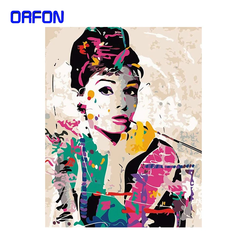 

Набор для рисования по номерам на холсте «Хепберн»