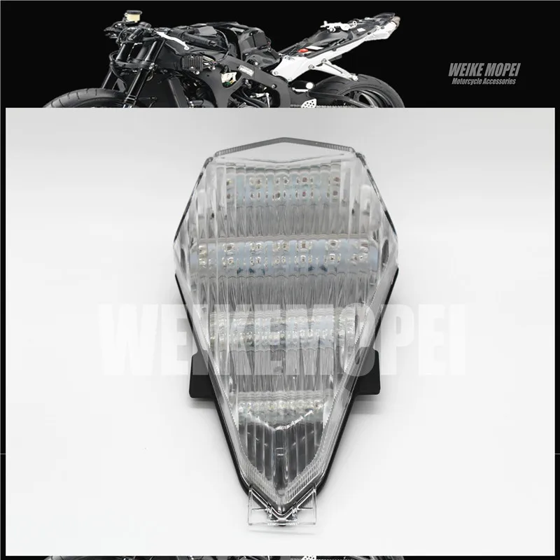 

Светодиодный задний фонарь, задний свет, указатели поворота, подходят для YAMAHA YZF600 R6 06 07 08 10 11 12 13 14 15 16, прозрачный