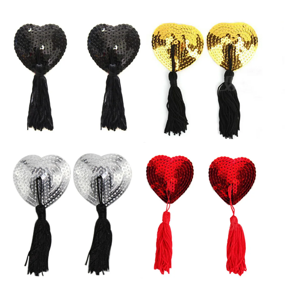 

1Pair Sexy Product Toys Women Lingerie Sequin Tassel Breast Bra Nipple Cover Pasties Stickers Petals Clothing Sex Accessories