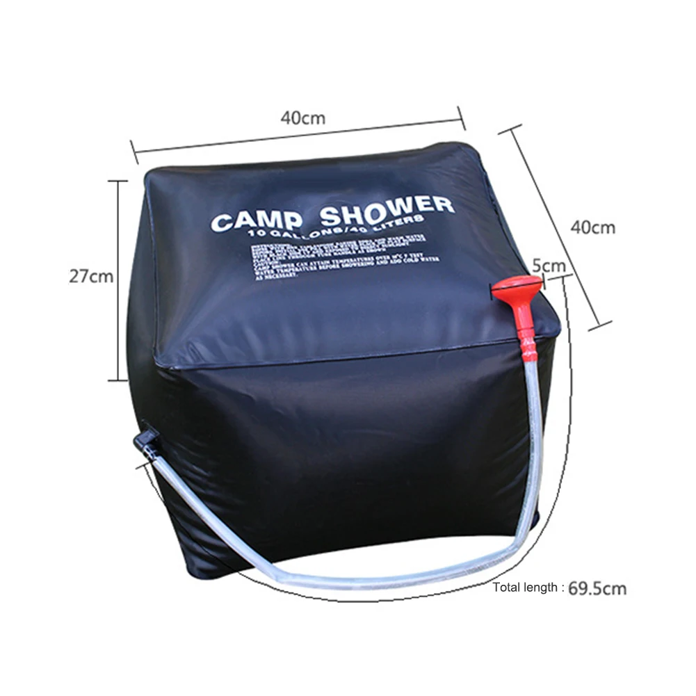 20/40L Solar Heated Shower Bag Traveling Camping Hiking Climbing Body Pet Cleaning Water Outdoor Portable Bathing | Спорт и