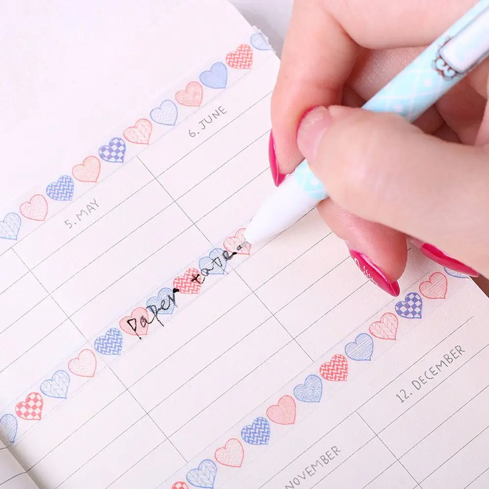 Милые сердцу лента Washi японский Стиль клейкая печать Скрапбукинг DIY фотоальбом