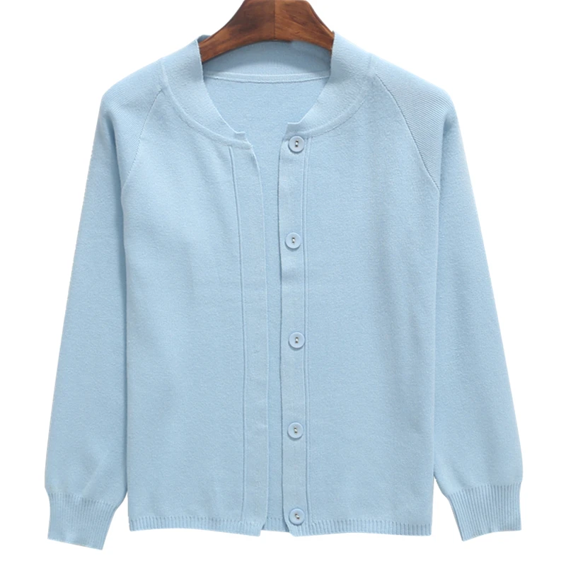 Осенний женский шерстяной свитер с v-образным вырезом вязаный кардиган Женская