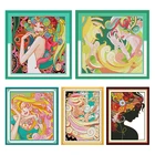 Радость воскресенье вышивки крестом Наборы штампованные искушение узоры 11CT 14CT печатных Счетный нить поделки декор рукоделие Набор