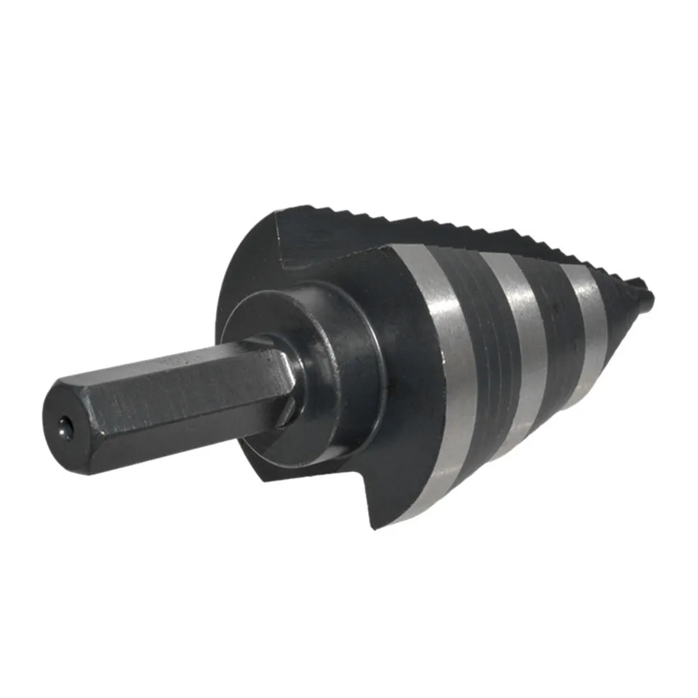 

1pc HSS Straight Groove Step Drill Bit High Speed Steel Dual-Fluted Wood Metal Hole Cutter Core Drilling Tool