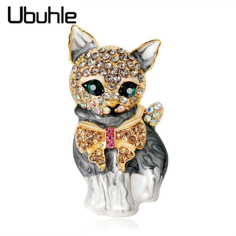 Модные броши в виде животных булавки для женщин и девочек стразы хрустальные