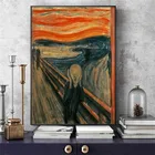 Edvard Munch The Cry знаменитые картины на холсте, репродукции, абстрактный классический крик, настенные постеры, Декор для дома